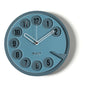 OROLOGIO VINTAGE PETROLIO BLU/OLTREMARE IN FERRO E PLEXIGLASS Dimensioni: ⌀ 30cm, 4cm di spessore