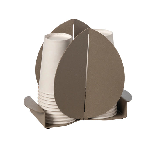 PORTABICCHIERI FICUS FERRO BEIGE