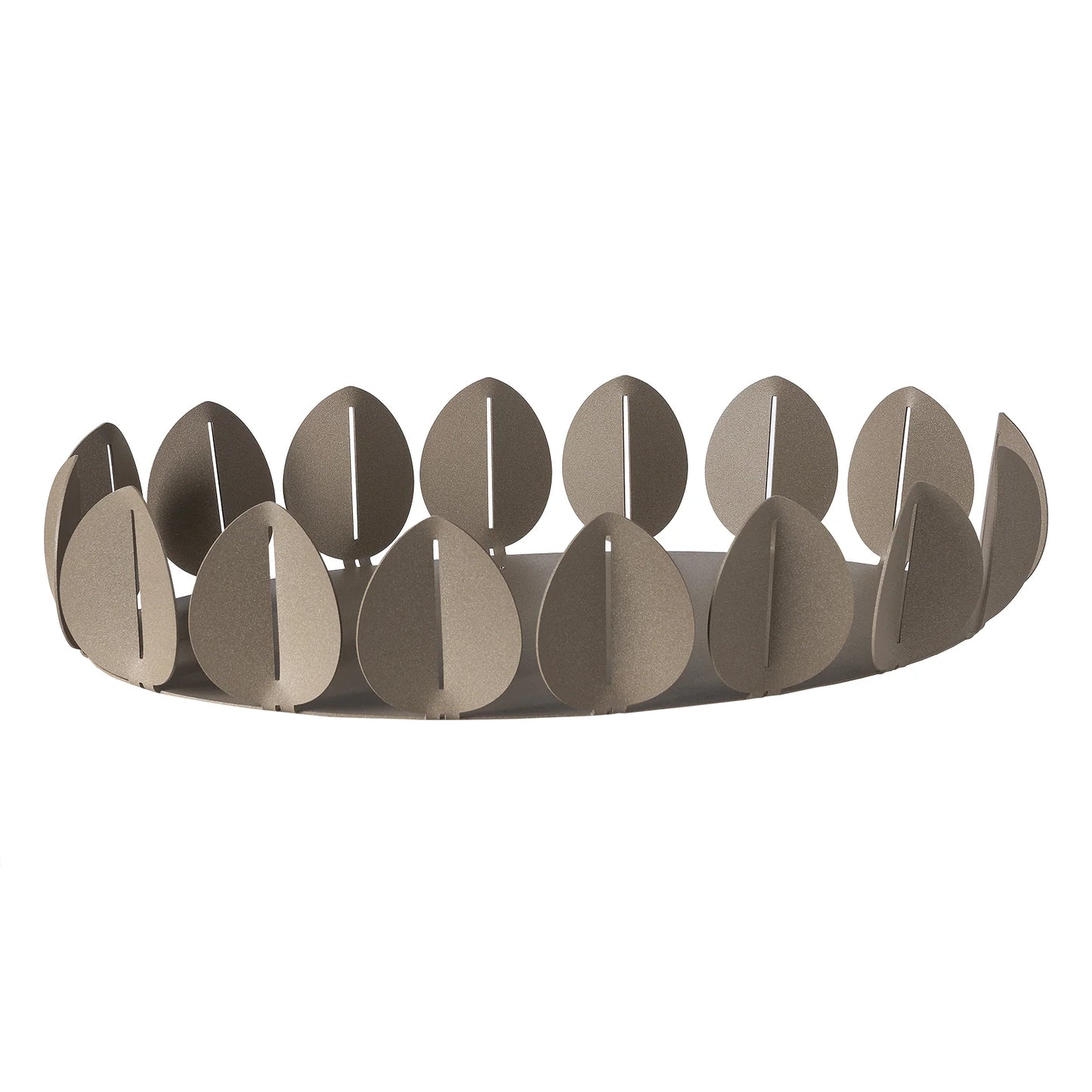 VASSOIO OVALE FICUS FERRO BEIGE