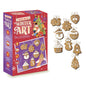 BISCOTTI FIGURE GINGERBREAD KIT CON  BISCOTTI DA APPENDERE GLASSA E FIOCCHETTO