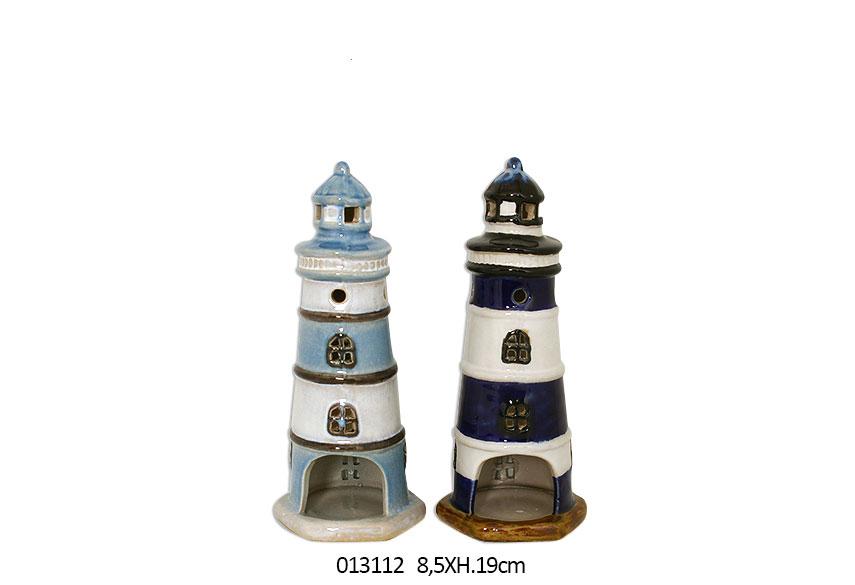 FARO CERAMICA DECORAZIONE CASA BLU/TURCHESE BIANCO