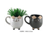 TAZZA CERAMICA DECORO GATTO NERO BIANCO