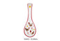 POGGIA CUCCHIAIO CERAMICA DECORO GALLINA ROSSO BIANCO