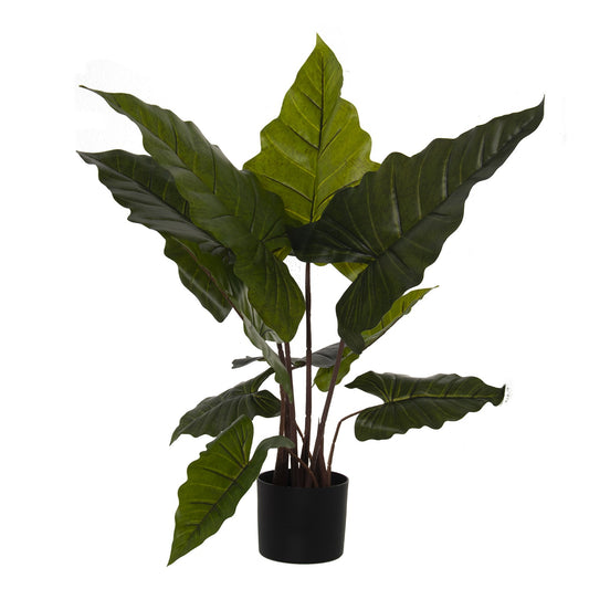 PIANTA ARTIFICIALE FILODENDRO 80 CM H. ORNAMENTALE ACRILICO MELAMINA