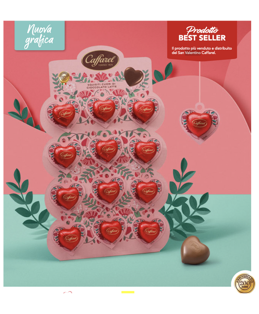 Caffarel - Cuore di cioccolato al latte - 15g