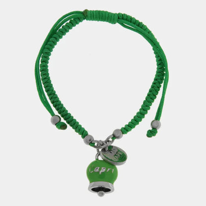 Bracciale AmoCapri acciaio Campanella Capri Estate Mediterranea verde
