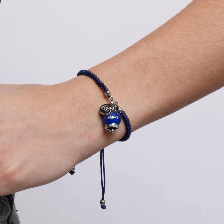 Bracciale AmoCapri acciaio Campanella Capri Estate Mediterranea Blu mare di capri