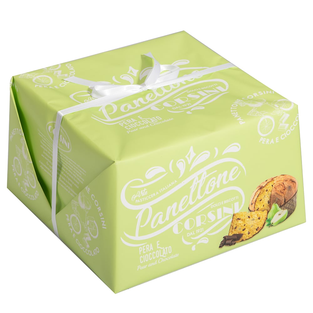 PANETTONE CORSINI  ARTIGIANALE TOSCANO PERA E CIOCCOLATO 1 KG
