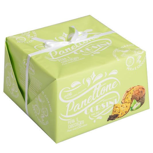 PANETTONE CORSINI  ARTIGIANALE TOSCANO PERA E CIOCCOLATO 1 KG