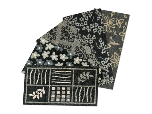 ZERBINO BLACK 40X70 VARIE FANTASIE USO INTERNO ED ESTERNO BASE ANTISCIVOLO