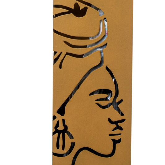 PORTAOMBRELLI QUADRATO  METALLO ORO TRAFORATO DONNA 16x16x49cm