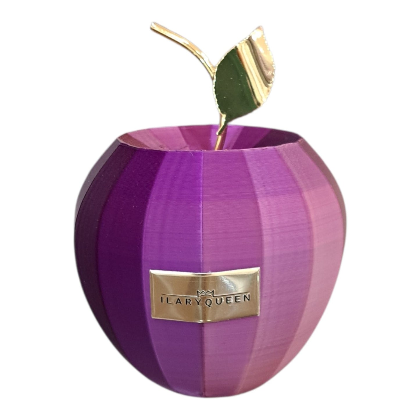 MELA DECORAZIONE SOPRAMMOBILE IN PLA LILLA BOMBONIERA REGALO D. 10 X H 14