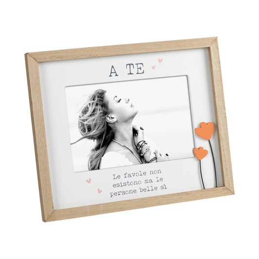 Portafoto in legno dedica 10x15