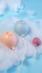 PALLONCINO CON SCRITTA SATINATO COL.ASSORTITI