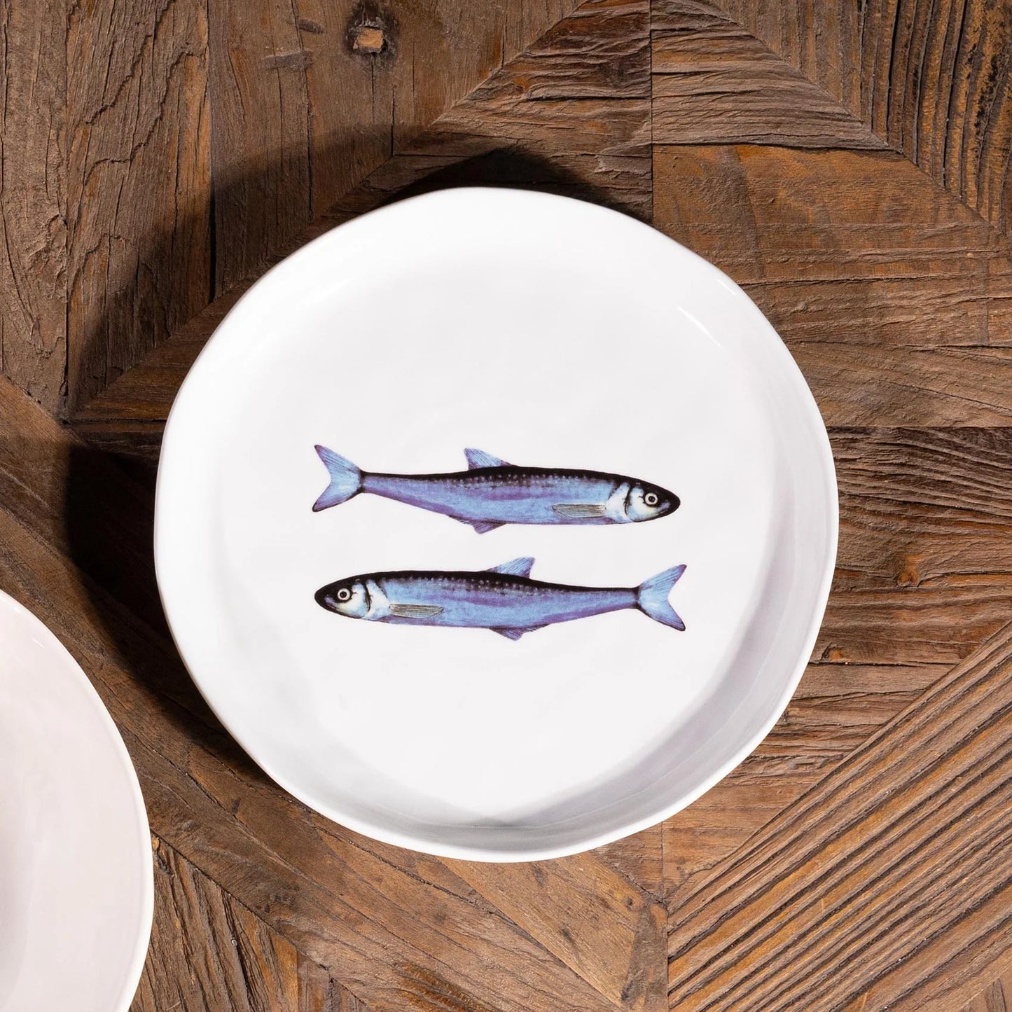 SERVIZIO 18PZ 6 POSTI TAVOLA SARDINE FONDO BIANCO
