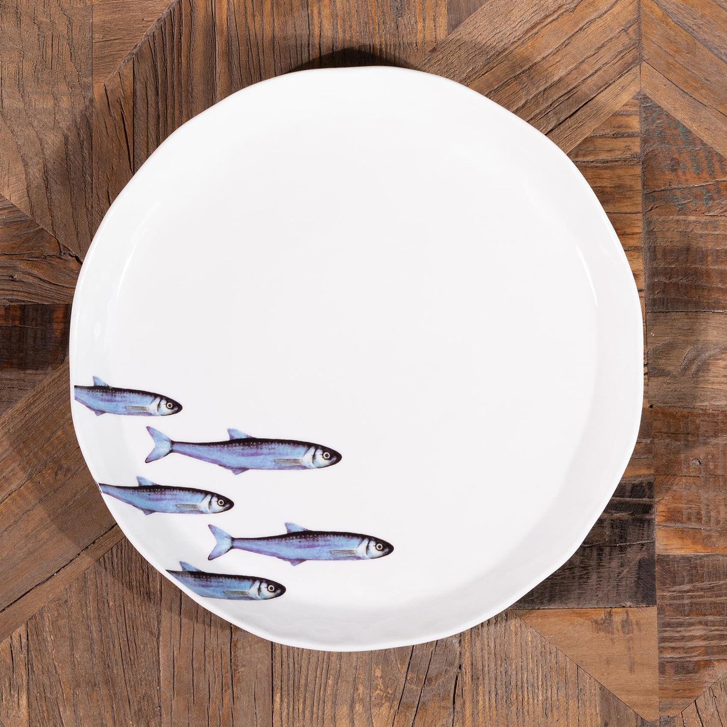 SERVIZIO 18PZ 6 POSTI TAVOLA SARDINE FONDO BIANCO