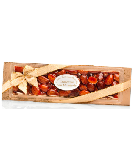 TORRONE CROCCANTE MANDORLE 120 GR. TORRONERIA PIEMONTESE ASTUCCIATO