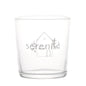 SET 6 BICCHIERI DECORO "SERENITA'" 35 CL IN VETRO TEMPERATO SERIGRAFATO IN BIANCO