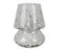 PORTACANDEA, VASO, BUGIA, VETRO BIANCO 2 PEZZI IMPILABILE, D33 X H33CM