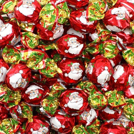 CIOCCOLATO A LATTE BOULE BABBO NATALE FINISSIMO RIPIENO ALLA NOCCIOLA  100 GRAMMI