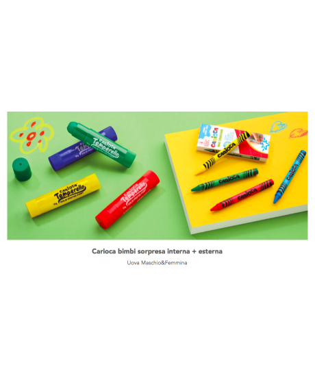 CAFFAREL UOVO BIMBA 230 GR. UO DI PASQUA CIOCCOLATO AL LATTE DOPPIA SORPRESA