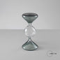 CLESSIDRA IN VETRO BICOLORE 12 CM ARREDO CASA DESIGN MODERNA
