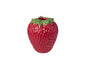 VASO FRAGOLA IN  CERAMICA ROSSA E VERDE 18*18*H.21