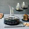 DECANTER &quot;UN GOCCIO DI VINO &quot; IN VETRO BOROSILICATO CAPIENZA 1,2 LITRI