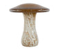 DECORAZIONE FUNGO VETRO AUTUNNO GLITTER H.10.5CM