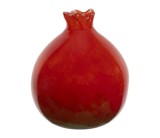 MELOGRANO VETRO ROSSO DECORAZIONE CASA CUCINA 10X10X11CM
