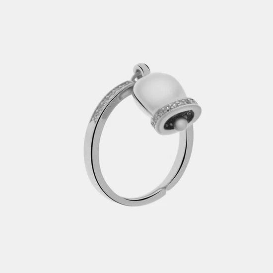 Dolci pensieri gift AMO CAPRI Anello in Argento 925 con campanella Capri e zirconi