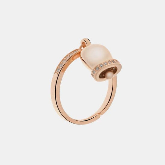 Dolci pensieri gift AMO CAPRI Anello in Argento 925 con campanella Capri e zirconi