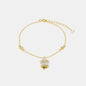 Dolci pensieri gift AMO CAPRI Bracciale in Argento 925 con campanella Capri e zirconi