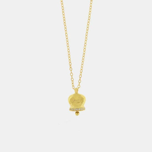 Dolci pensieri gift AMO CAPRI Collana in Argento 925 con campanella Capri e zirconi