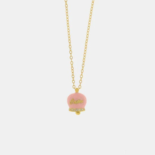 Dolci pensieri gift AMO CAPRI Collana in Argento 925 con campanella Capri e zirconi