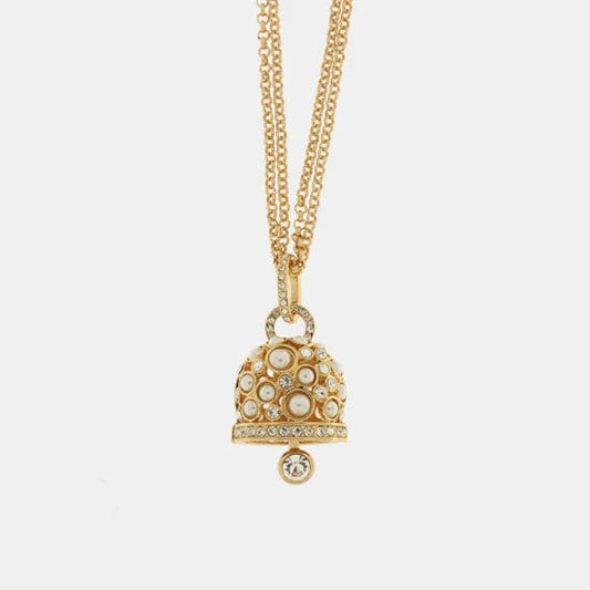Dolci pensieri gift AMO CAPRI Collana in Metallo campanella con cristalli bianchi
