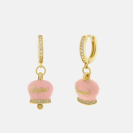 Dolci pensieri gift AMO CAPRI Orecchini in Argento 925 con campanella Capri e zirconi