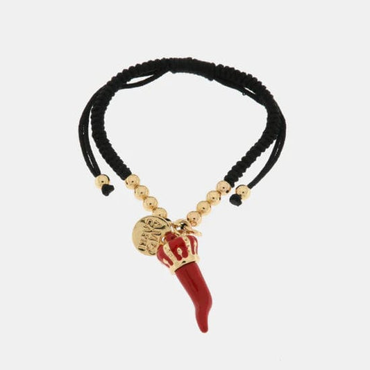 Dolci pensieri gift AMO NAPOLI BRACCIALE CORNO IN METALLO