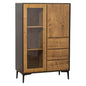 Dolci pensieri gift CREDENZA IN LEGNO DM CON TRE CASSETTI PIU' 2 ANTE GAMBE IN METALLO NERO