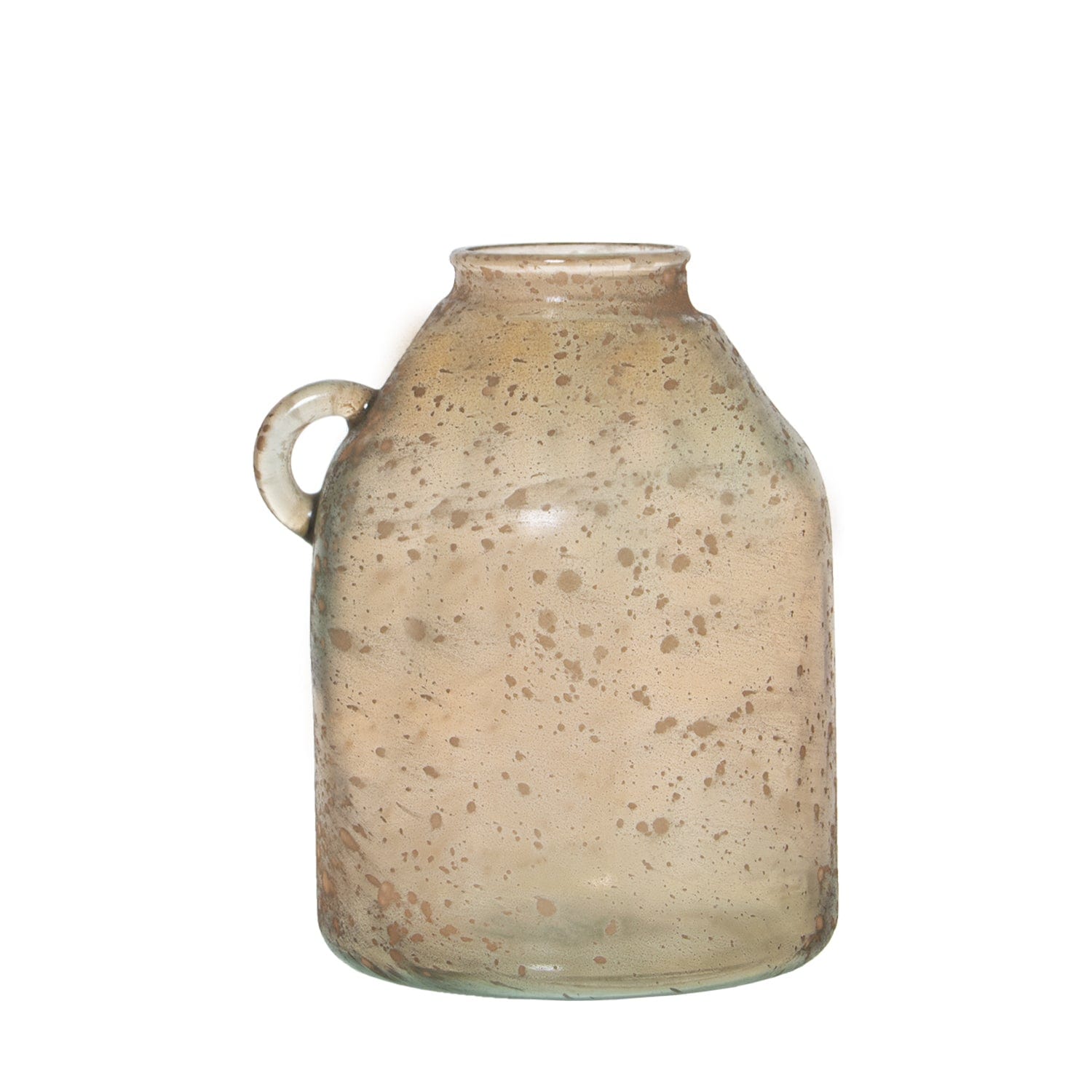 Dolci pensieri gift GIARA VETRO RECICLATO AMBRA VASO DECORAZIONE CASA GIARDINO SOGGIORNO
