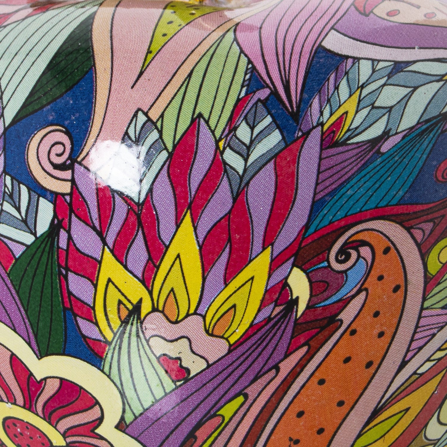 Dolci pensieri gift MELA IN CERAMICA PORTAFORTUNA DECORAZIONE CASA  MULTICOLOR  GRAFFITI 16X16