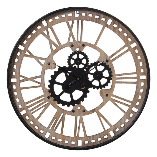 Dolci pensieri gift OROLOGIO DA PARETE 60 CM IN LEGNO METALLO E PROTETTO DA VETRO