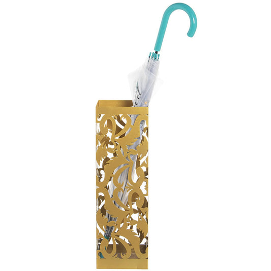 Dolci pensieri gift PORTAOMBRELLI QUADRATO METALLO DORATO INTAGLIATO CM 50 ALTEZZA