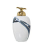 Dolci pensieri gift POTICHE IN PORCELLANA BIANCO E AZZURRO COPERCHIO ORO CM 40 H X 20 L.