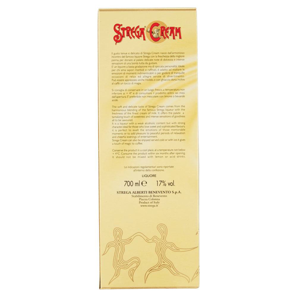 Dolci pensieri gift STREGA ALBERTI STREGA CREAM 700 ML - 17% VOL. IN ASTUCCIO LIQUORE