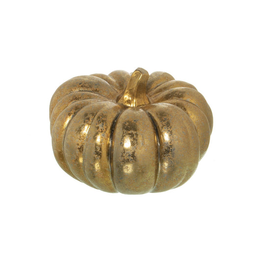 Dolci pensieri gift ZUCCA IN CERAMICA ORO DECORAZIONE CASA SALOTTO SOGGIORNO GIARDINO
