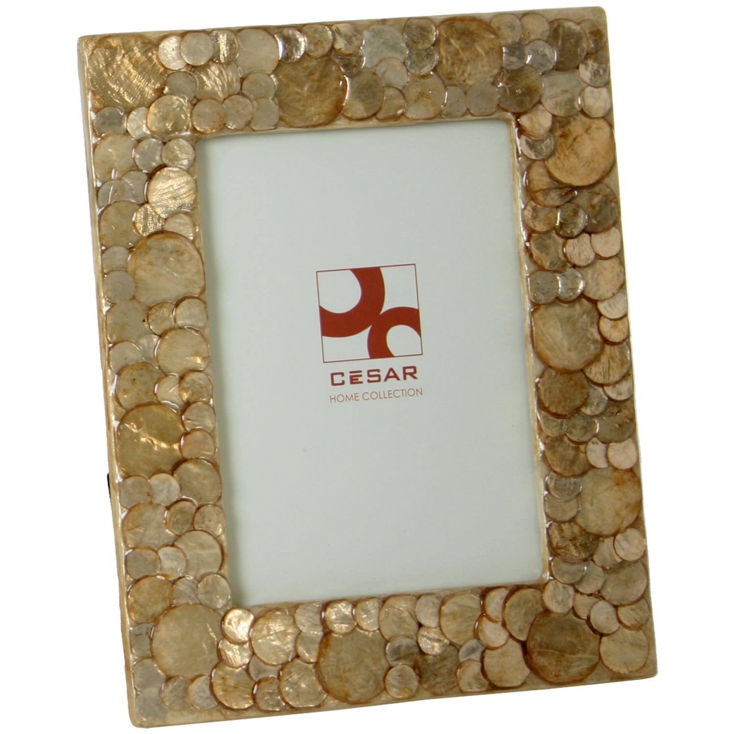 Dolcipensierigift Cornice portafoto 20 x 25 cm effetto madreperla decorazioni mosaico