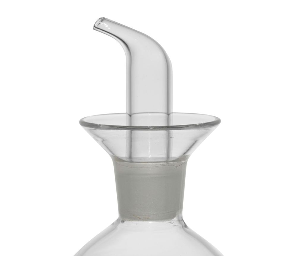 set olio aceto vetro borosilicato dettaglio peperoncino 45cl+35cl