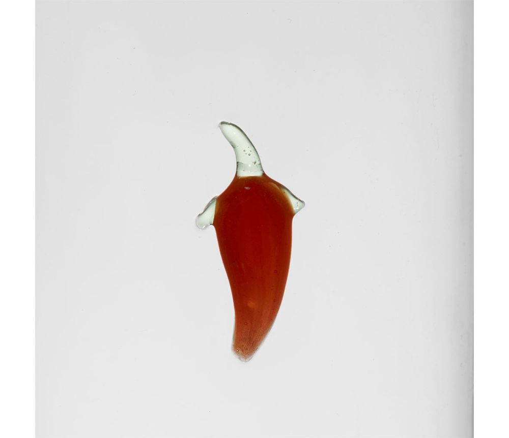 set olio aceto vetro borosilicato dettaglio peperoncino 45cl+35cl