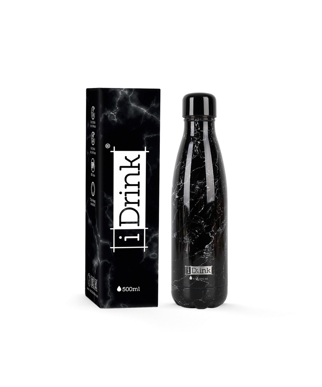 BORRACCIA TERMICA THERMOS BOTTIGLIA TERMICA 500 ML DECORO MARMO